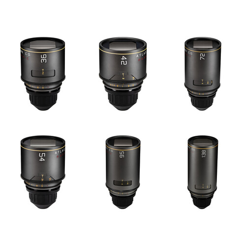 Atlas Lens Co. Mercury T2.2 1.5x Anamorphic Prime 6-Lens Set